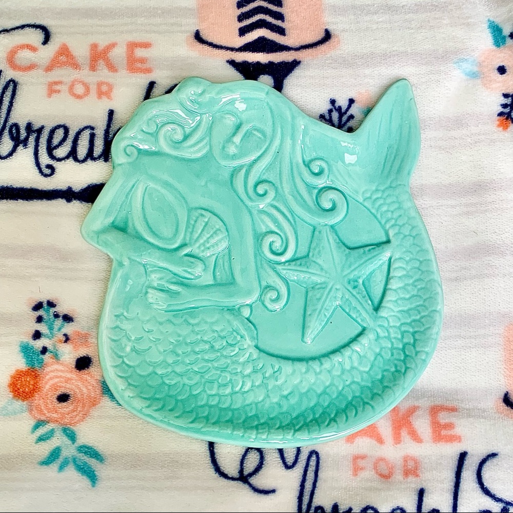 🧜🏻‍♀️ Teal Mermaid Nautical Kitchen Spoon Rest - Picture 3 of 8